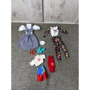 Lot Of Vintage Fashion Doll Clothes Outfits & Shoes Baywatch, Trolls, Dorothy